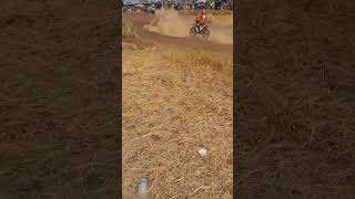 duel sengit NINJA VS CRF CRASH #motocros , #grasstrack