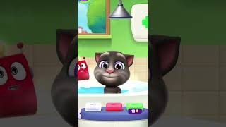 talking tom funny bathing 🤣#talkingtom #animation #cartoon #cats #funnyshorts #animals #shorts