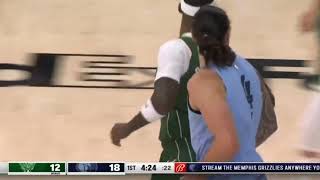 Steven Adams blocks Giannis then Dunks on him!