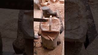 Wood Carving l Awesome Good Technique of Design Wood l Woodworking Art #Shorts