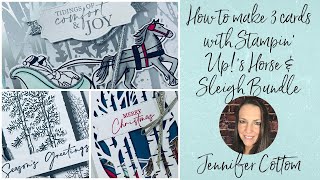 Free Card Class: Stampin' Up!'s Horse & Sleigh Bundle