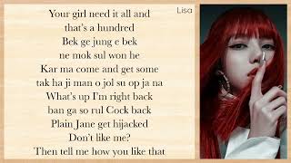 BLACKPINK - How You Like That (Easy Lyrics)