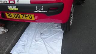 Peugeot 107 sound without the back box / muffler / silencer :)