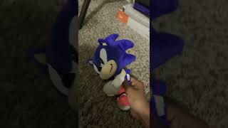 Sonic The Hedgehog arm wrestle #sonic #sonicthehedgehog #plush #shorts #sonicplushvideo