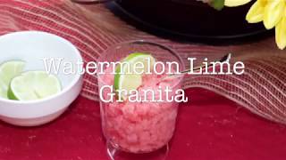 Watermelon Lime Granita