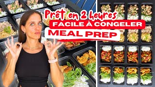 16 repas GOURMANDS à CONGELER | Meal Prep PERTE DE POIDS saine