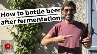 How to bottle beer after fermentation