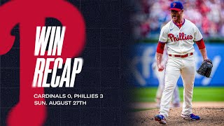 Cardinals vs. Phillies Game Highlights (8/27/23) | MLB Highlights