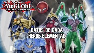 Datos y Curiosidades de TODOS Los Héroes Elementales de Yu-Gi-Oh!