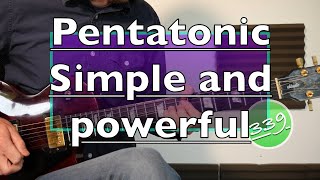 SIMPLE BUT POWERFUL PENTATONIC LICK (With Jam Track) - Lick Friday Week 339