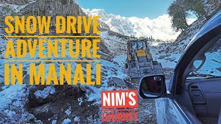 Best Snow Drive Adventure in Manali | Isuzu Rocks | Driving Along Beas River😮 @NimsJourney