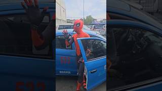 Meet Spiderman in the Philippines, who used a taxi to travel