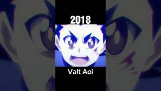 Evolução do Valt Aoi #shorts #beyblade #beybladeburst #brasil