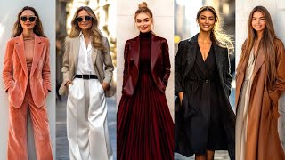 Fall 2024 Milan Street Fashion🇮🇹Elegant Chic Classy Beautiful Outfit Fashion Week #vogue #vanityfair