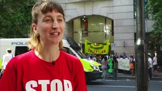 London City Airport Expansion Protest | Department of Transport | 27 July  2024 | Fossil Free London