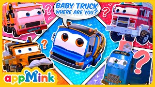 🚛🚒 Baby Truck Song  🫥😋Hide-and-Seek Adventure! 🚑🛞 #appmink #nurseryrhymes #kidssong #cartoon