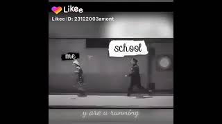 Me VS school... why are u running #trend #mustwatch #funnyASF