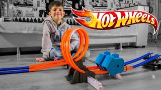 Hot Wheels Track Builder Power Booster Kit DGD30. Супер трек с усилителем мощности. часть 2.