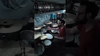 Funky Drum Groove With Cymbal Stack #shorts #drums #drumgroove #drumbeat