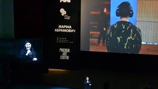 Marina Abramovic - fragment of lecture in Kyiv, 2017