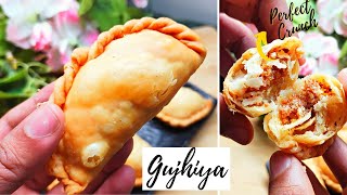 GUJHIYA | KARANJI | EASY AND QUICK GUJHIYA | FESTIVAL SPECIAL SWEETS | सूजी खोया गुजिया की विधि