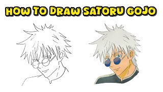 How to Draw Satoru Gojo from Jujutsu Kaisen Series – Beginner's Guide to Drawing