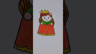 how to draw cute bride 👰‍♀ #drawing #doll #angel #kidsvideo #ytshorts