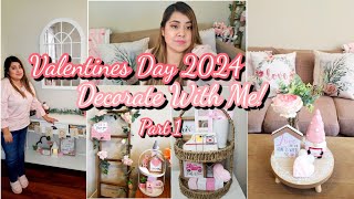 🌿💞NEW VALENTINES DAY DECORATE WITH ME 2024! PART 1 PINK ROMANTIC COQUETTE