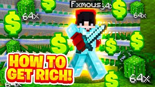 HOW TO GET RICH ON MINECRAFT SURVIVAL...