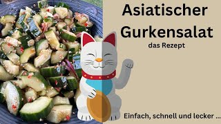 Asiatischer Gurkensalat mit Chili Sojasauce und Honig | Erfrischendes Rezept #olesbbq