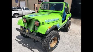 1984 Jeep CJ7 LIME GREEN EZCustom4x4.com  (844)-EZJEEPS