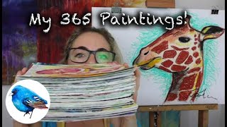 My 365 Paintings That I Created In A Year! Which One Is Your Favourite? ;)