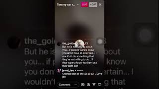 INSTAGRAM LIVE 11/1/2021 TOMMY’S CAR AND RENT IS ORLANDO’S HOT TOPIC