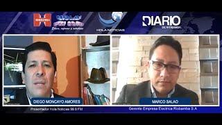 Entrevistas a las 7 - Diálogo con Marco Salao Gerente de la Empresa Eléctrica Riobamba S.A.