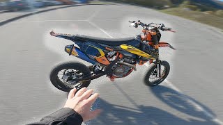 Første tur etter KRÆSJET - Glatte veier og wheelies! | Norsk Motovlog