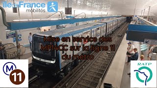 [RATP]Mise en service Commerciale des MP14CC sur la Ligne 11 du métro de Paris 🚇