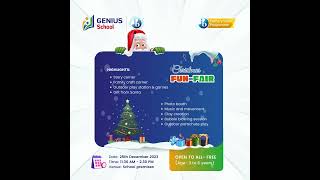 Genius - Christmas Fun-Fair 2023 #geniusschool #funfair #perschool #kindergarten #admissionopen