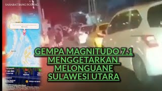 Gempa Melonguane Magnitudo 7,1 Kepulauan Talaud Sulawesi Utara