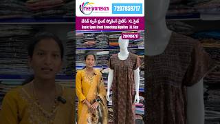 Basic Spun Front Smocking Nighties XL size | Nighties online Shopping Hyderabad | The Womenza