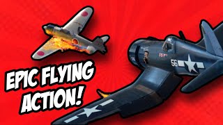 Shooting down planes UPSIDE DOWN! Warplanes Battles Over Pacific Quest 2