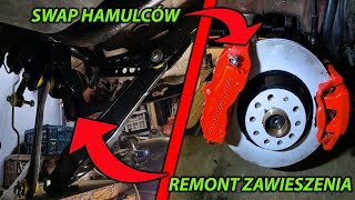 Remont tylnego zawieszenia + SWAP hamulców tył VW GOLF 5