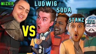 [ All POV, Kinda] Mizkif vs Ludwig , Sodapoppin, Stanz, and Yetiapocalypse in Propnight