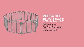 Evenflo Versatile Play Space 34.5sf Adjustable Play Area