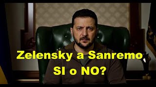 Zelensky sul palco di Sanremo e' diventato un caso - la politica si spacca