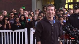 Mark Zuckerberg Visits Harvard