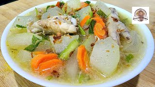 SOP AYAM BUAH KUNDUR, BENING SEGAR, OLAHAN BUAH KUNDUR TERENAK.