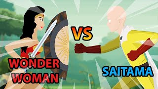 Saitama vs Wonder Woman | Hero Animation