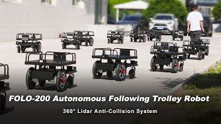 Revolutionize Your Transport: FOLO-200 Robot Carries 100KG and Follows You Automatically!