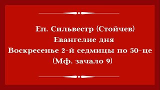 Еп. Сильвестр (Стойчев). Евангелие дня. Воскресенье 2-й седмицы по 50-це (Мф. зачало 9)