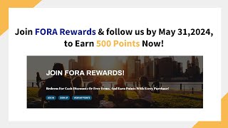 Earn 500 Points: How to Join FORA Rewards Program & Follow Us for Rewards!